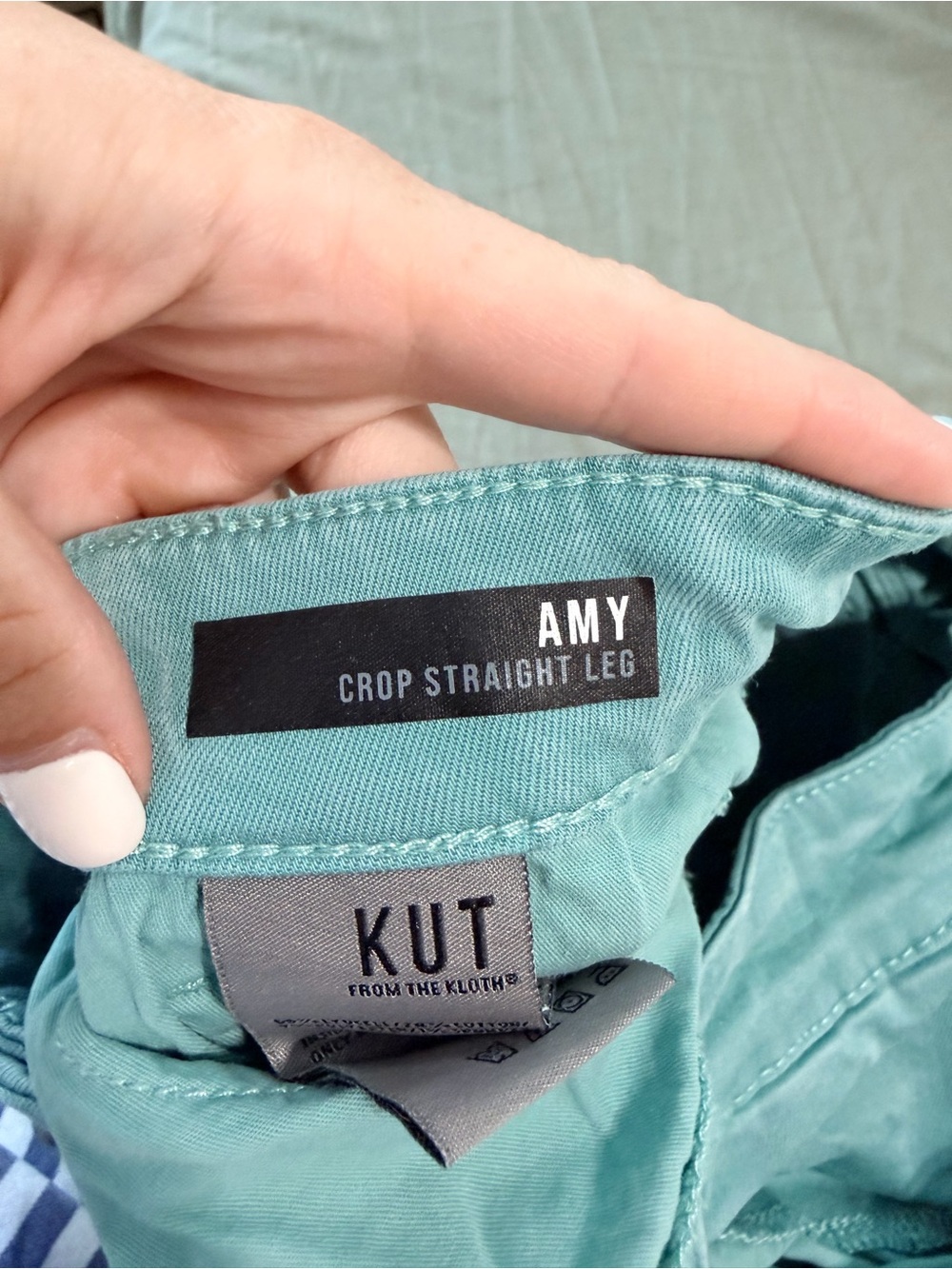Kut from the Kloth Aqua/Turquoise Boyfriend Jeans - Picture 4 of 4